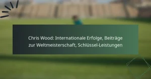 Chris Wood: Internationale Erfolge, Beiträge zur Weltmeisterschaft, Schlüssel-Leistungen